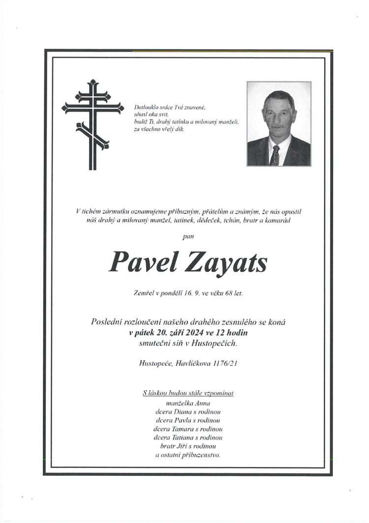 Zayats Pavel + 16.9.2024