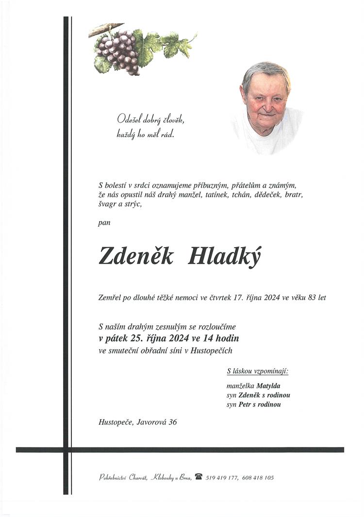 Hladký Zdeněk +17.10.2024