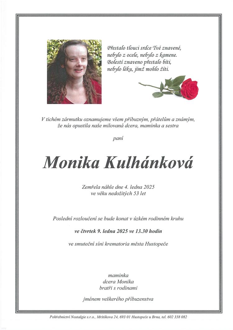 Kulhánková Monika +4.1.2025