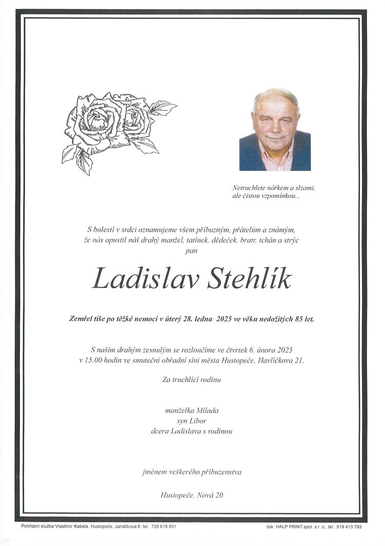 Stehlík Ladislav    +28.1.2025